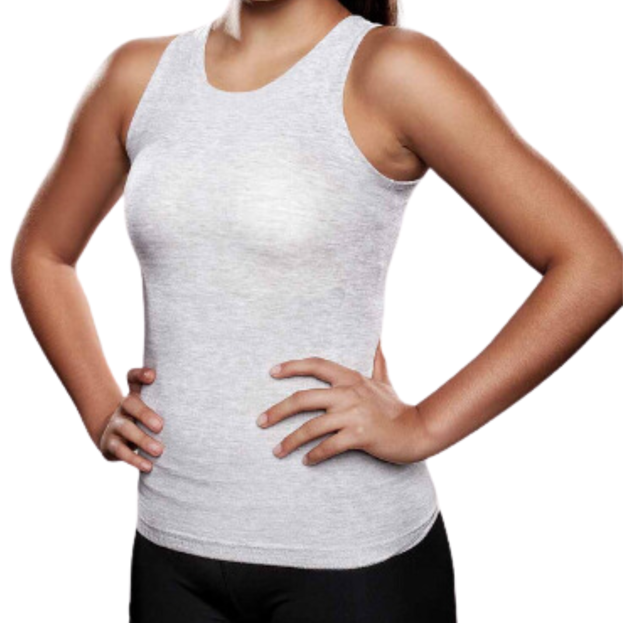 Knit-Rite - Lightweight Unisex Seamless Vest Torso Brace Interface - V-Neck