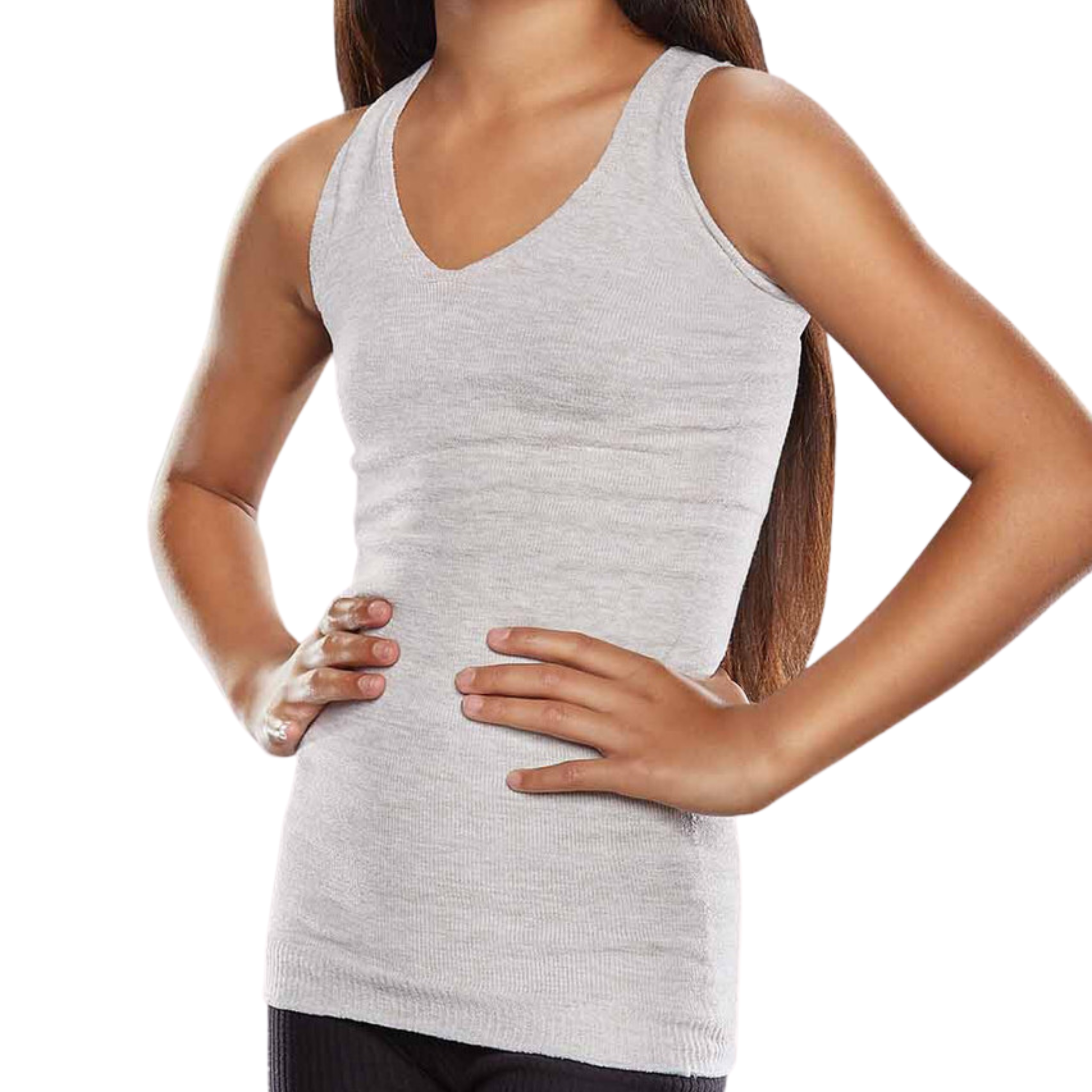 Knit-Rite - Unisex Seamless Vest Torso Interface for Brace - V-Neck CLEARANCE