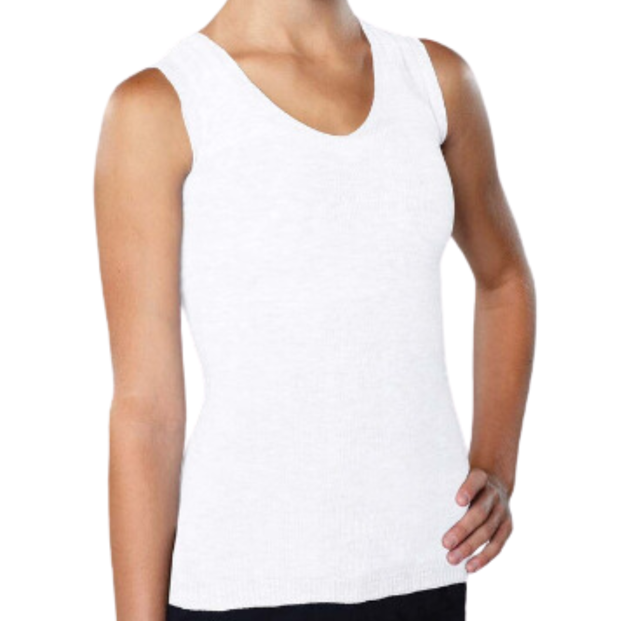 Knit-Rite - Unisex Seamless Vest Torso Interface for Brace - V-Neck CLEARANCE