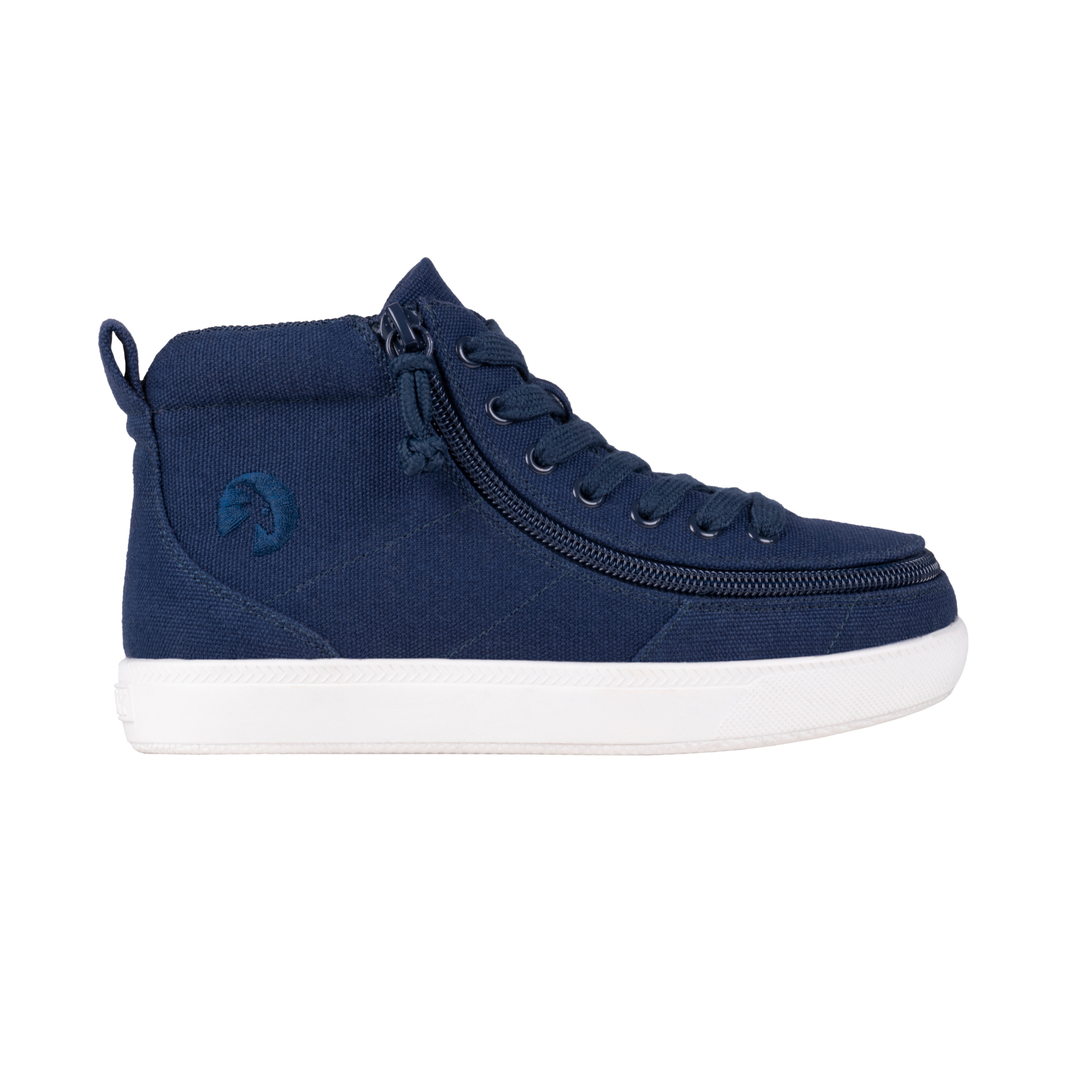Billy Footwear (Toddlers) DR II Fit - High Top DR Navy Canvas Shoes