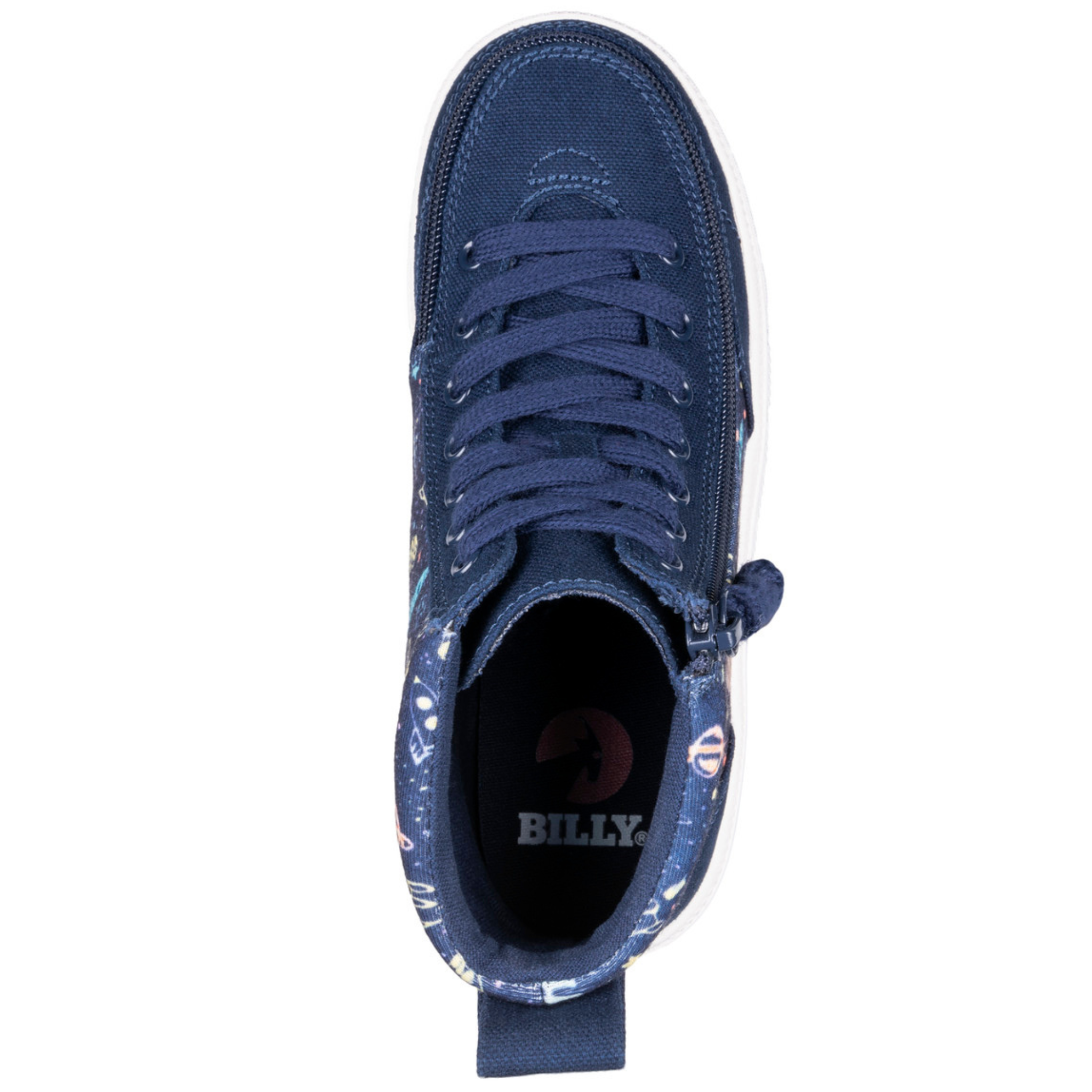 Billy Footwear (Toddlers)  - High Top Space Canvas Shoes