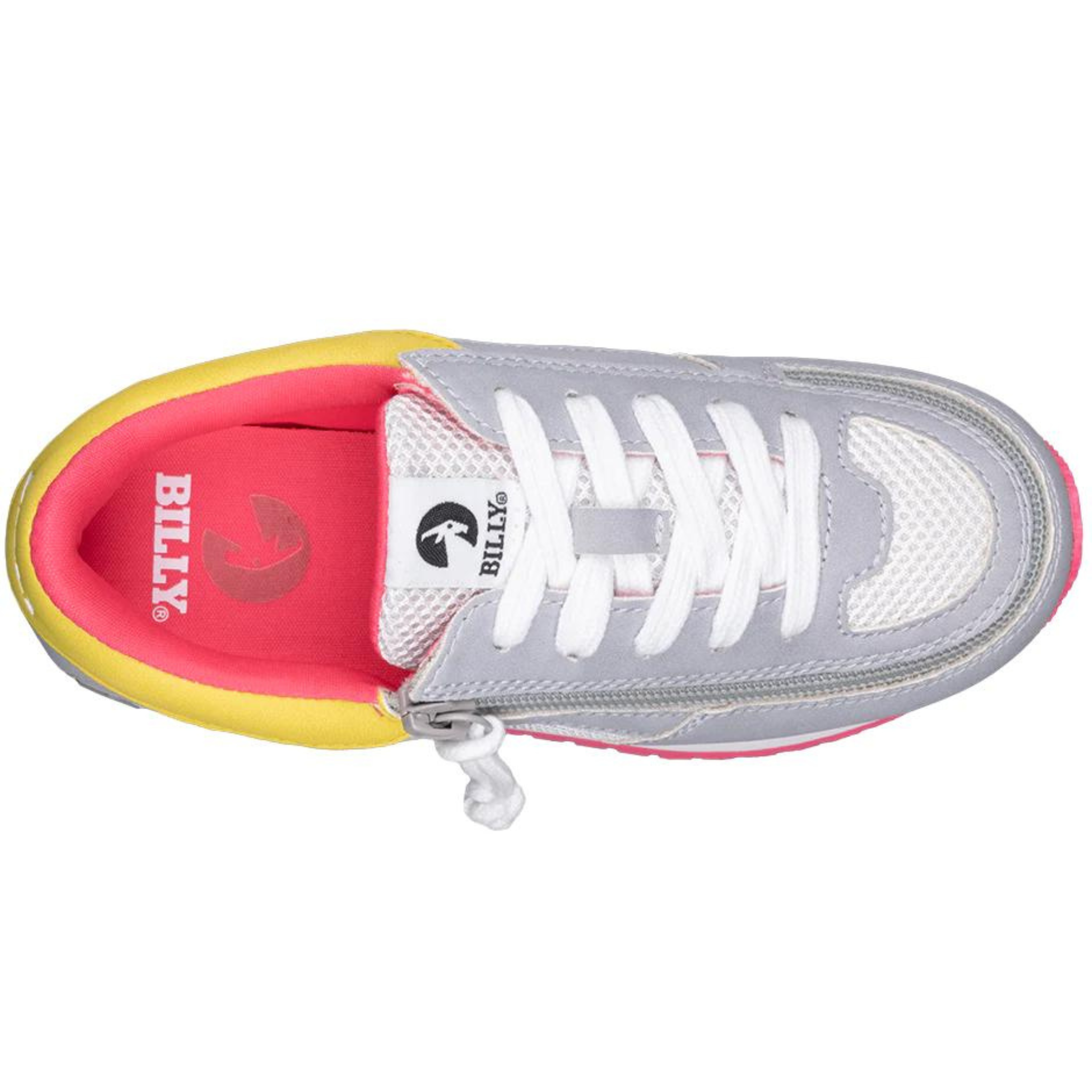 Billy Footwear (Kids) - Trainers Faux Suede Grey / Pink
