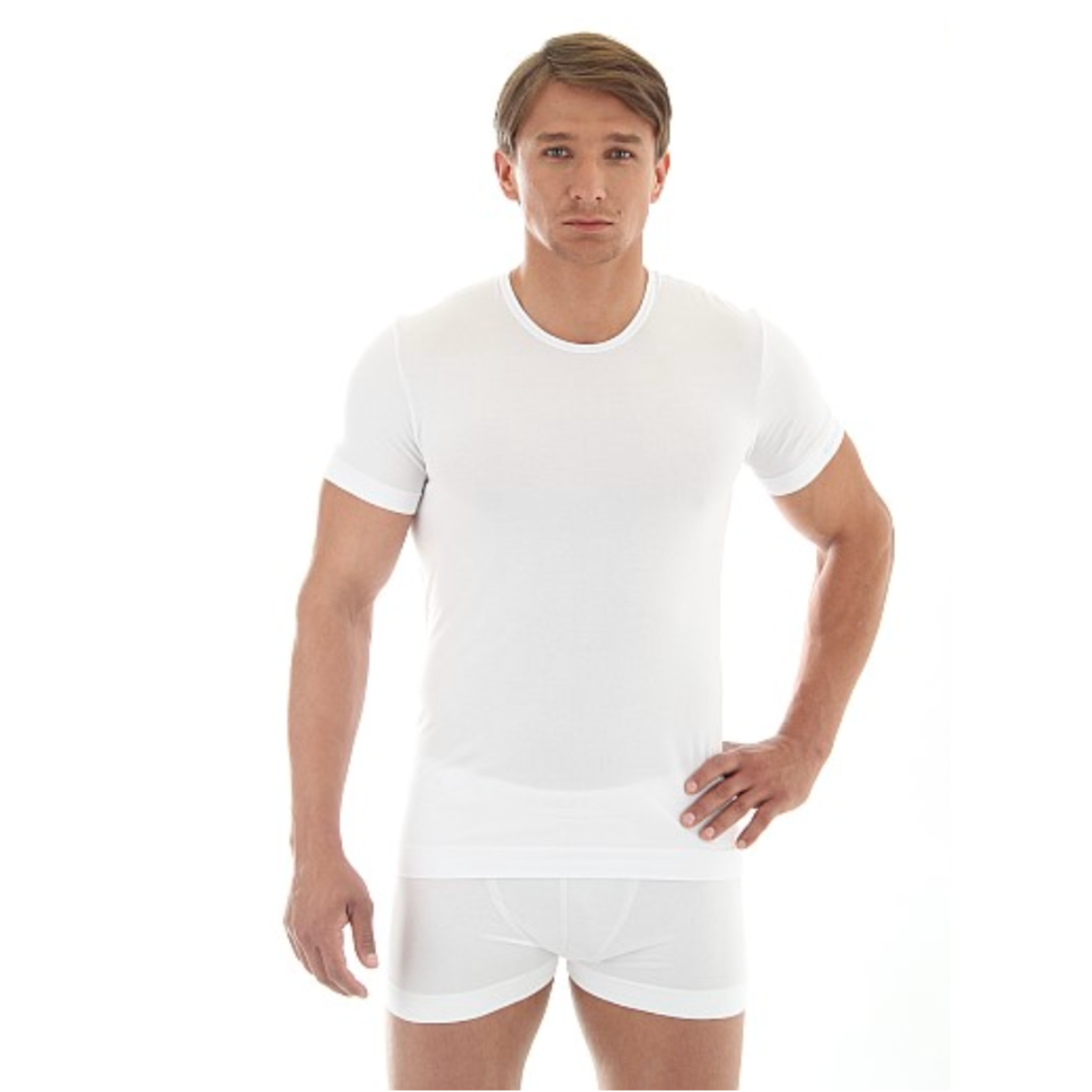 Brubeck - Mens Comfort Cotton Seamfree Baselayer T-shirt