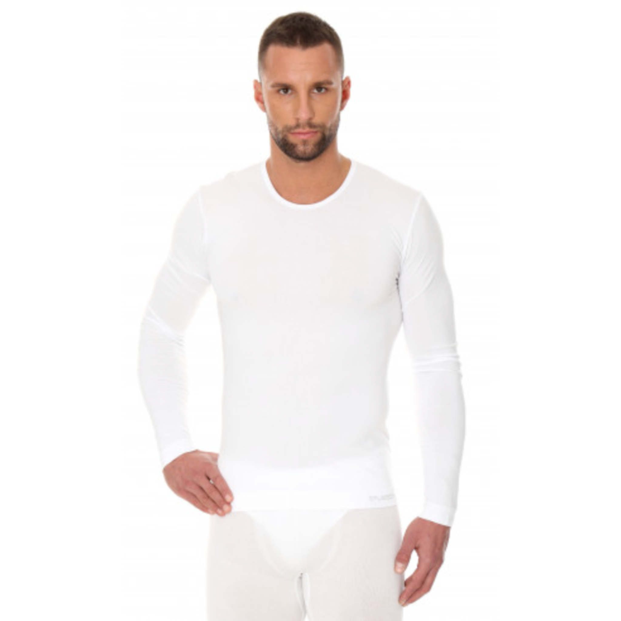 Brubeck - Mens Comfort Cotton Seam Free Long Sleeve Top