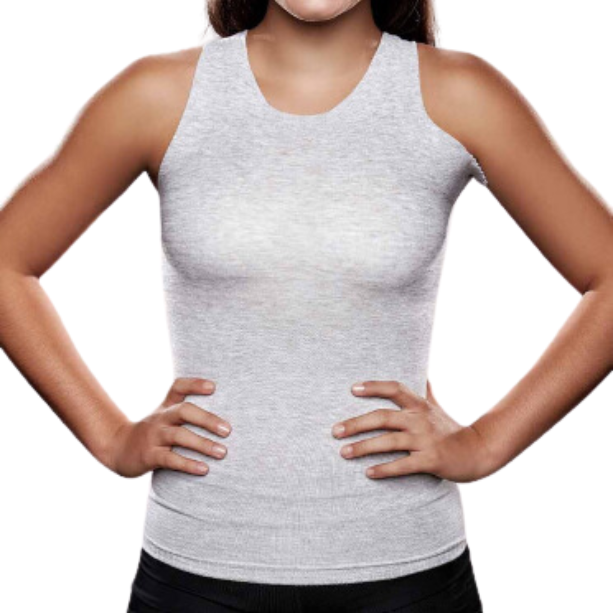 Knit-Rite - Unisex Seamless Vest Torso Interface for Brace - V-Neck with Left Axilla Flap CLEARANCE