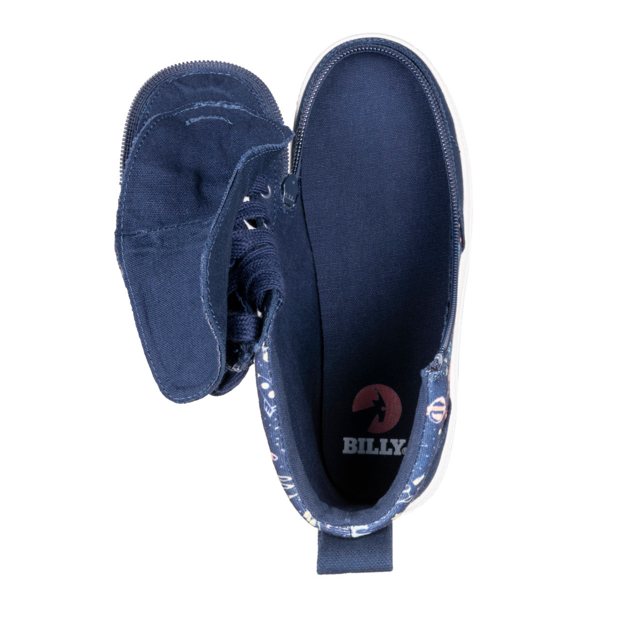 Billy Footwear (Toddlers)  - High Top Space Canvas Shoes