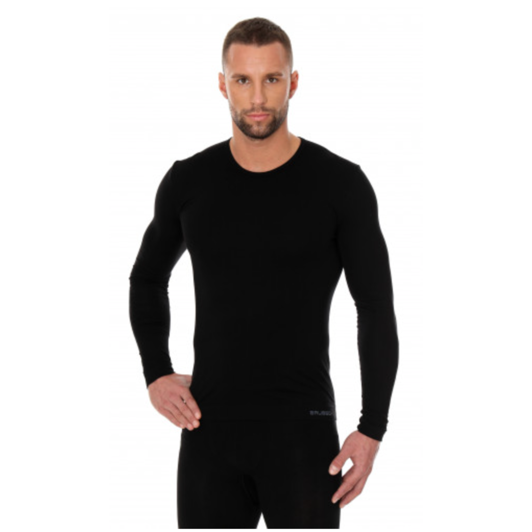 Brubeck - Mens Comfort Cotton Seam Free Long Sleeve Top