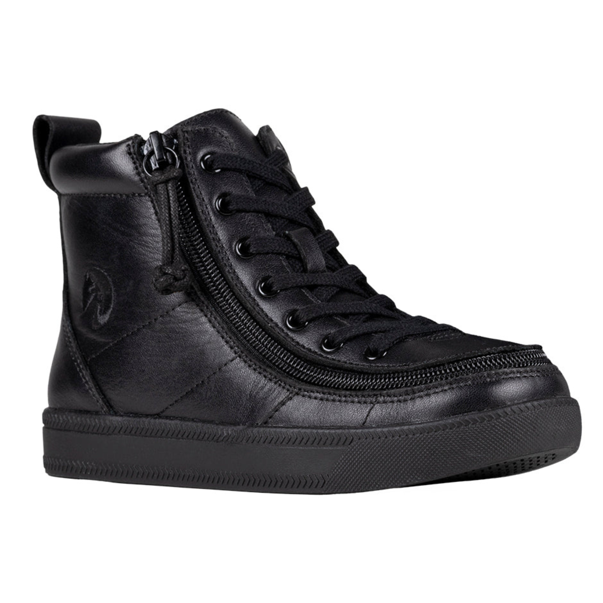 Billy Footwear (Toddlers) DR II Fit - High Top DR Black Leather Shoes