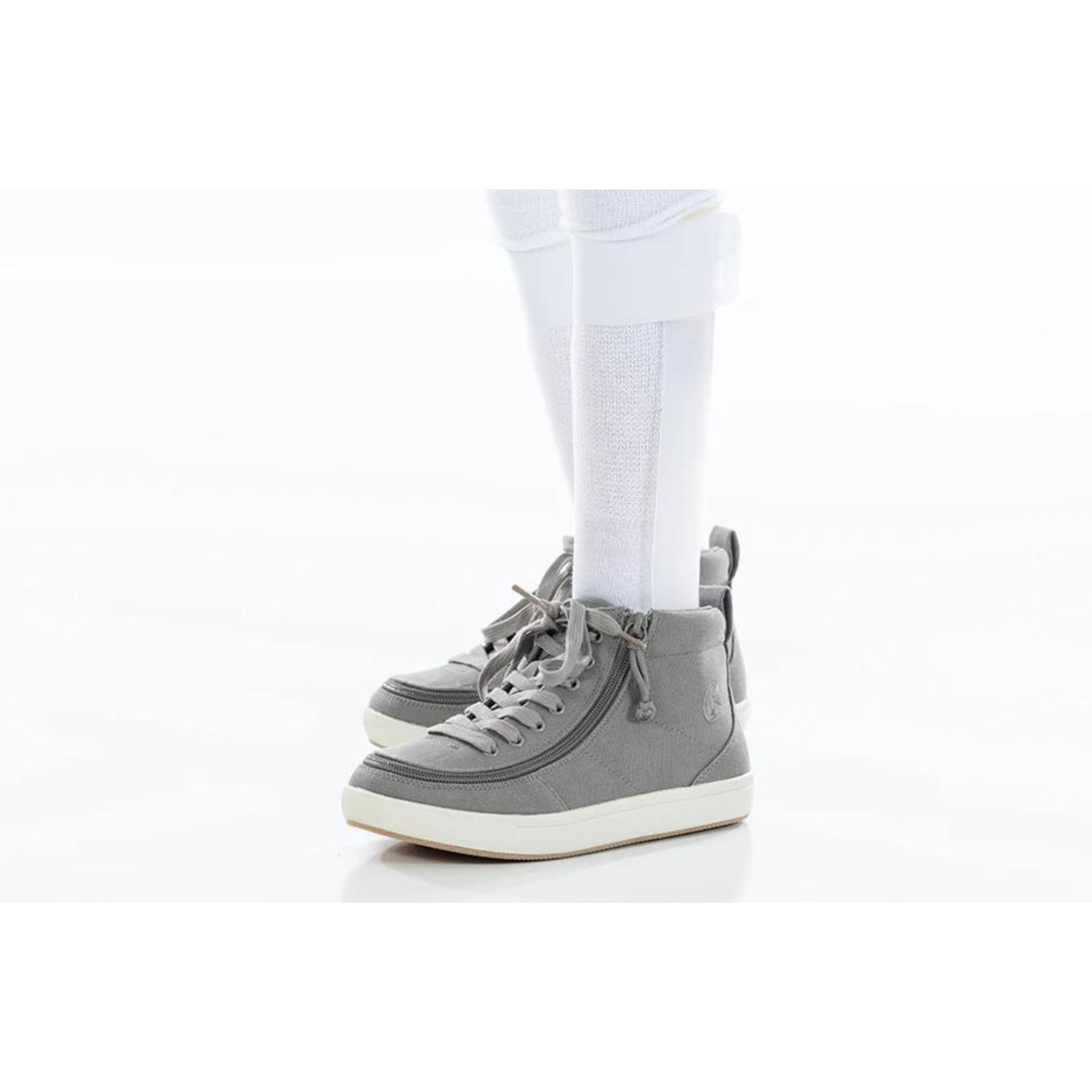 Billy Footwear (Kids) DR II Fit - High Top DR II Dark Grey Canvas Shoes