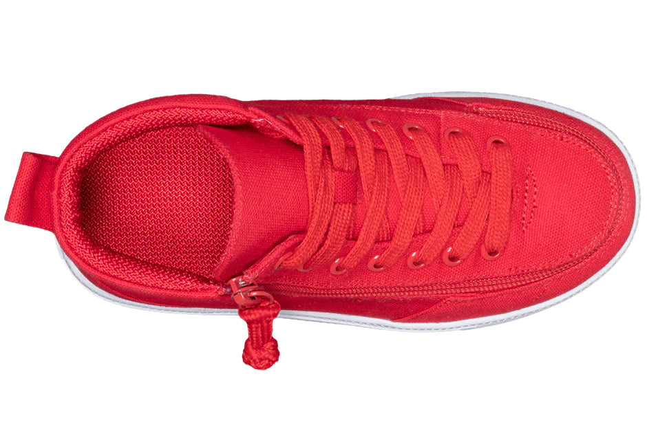 Billy Footwear (Toddlers) DR Fit - High Top DR Canvas Red