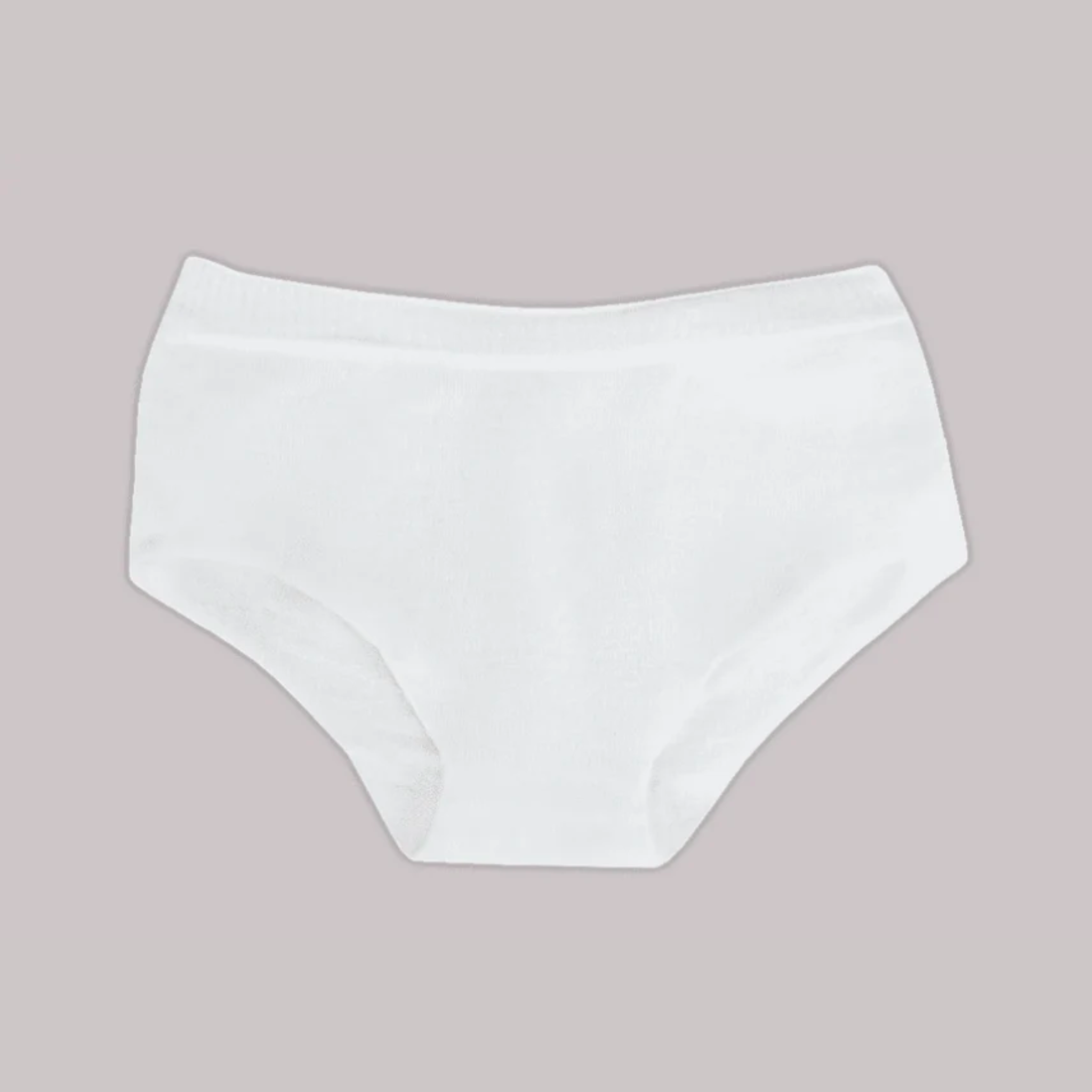 SmartKnitKIDS - Seamless Undies for Girls - 3pack: White Brief Pants