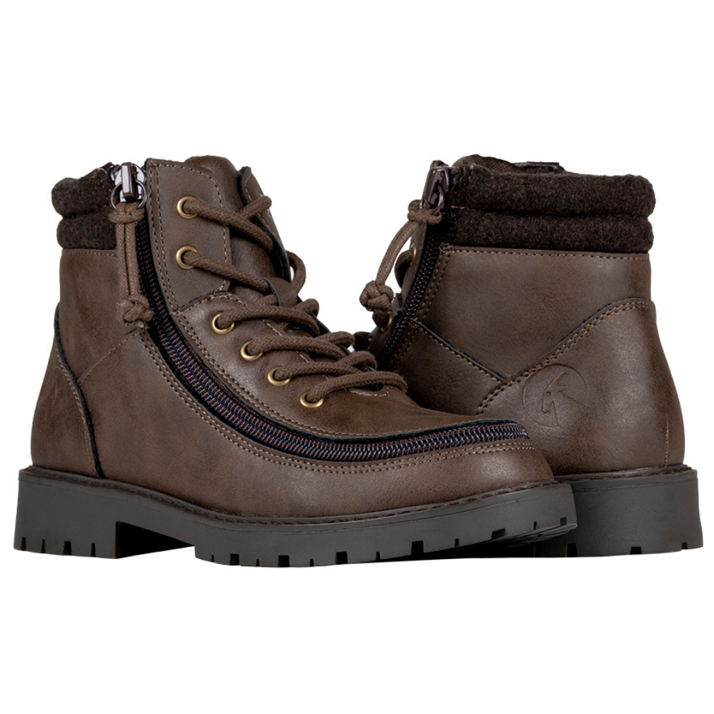 Billy Footwear (Toddlers) - Boot Lugs - Faux Leather - Brown