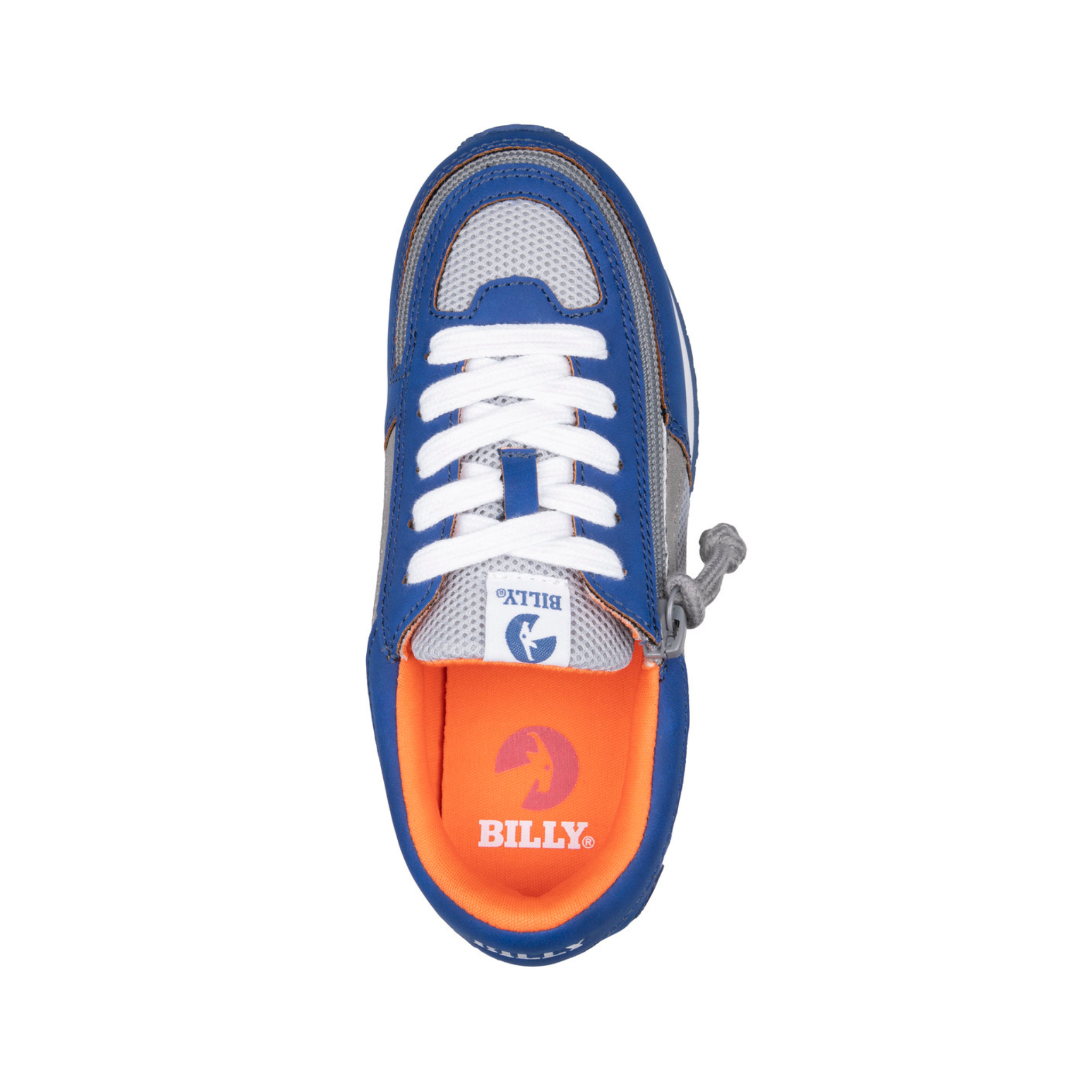 Billy Footwear (Toddlers) - Trainers Faux Suede - Navy / Orange