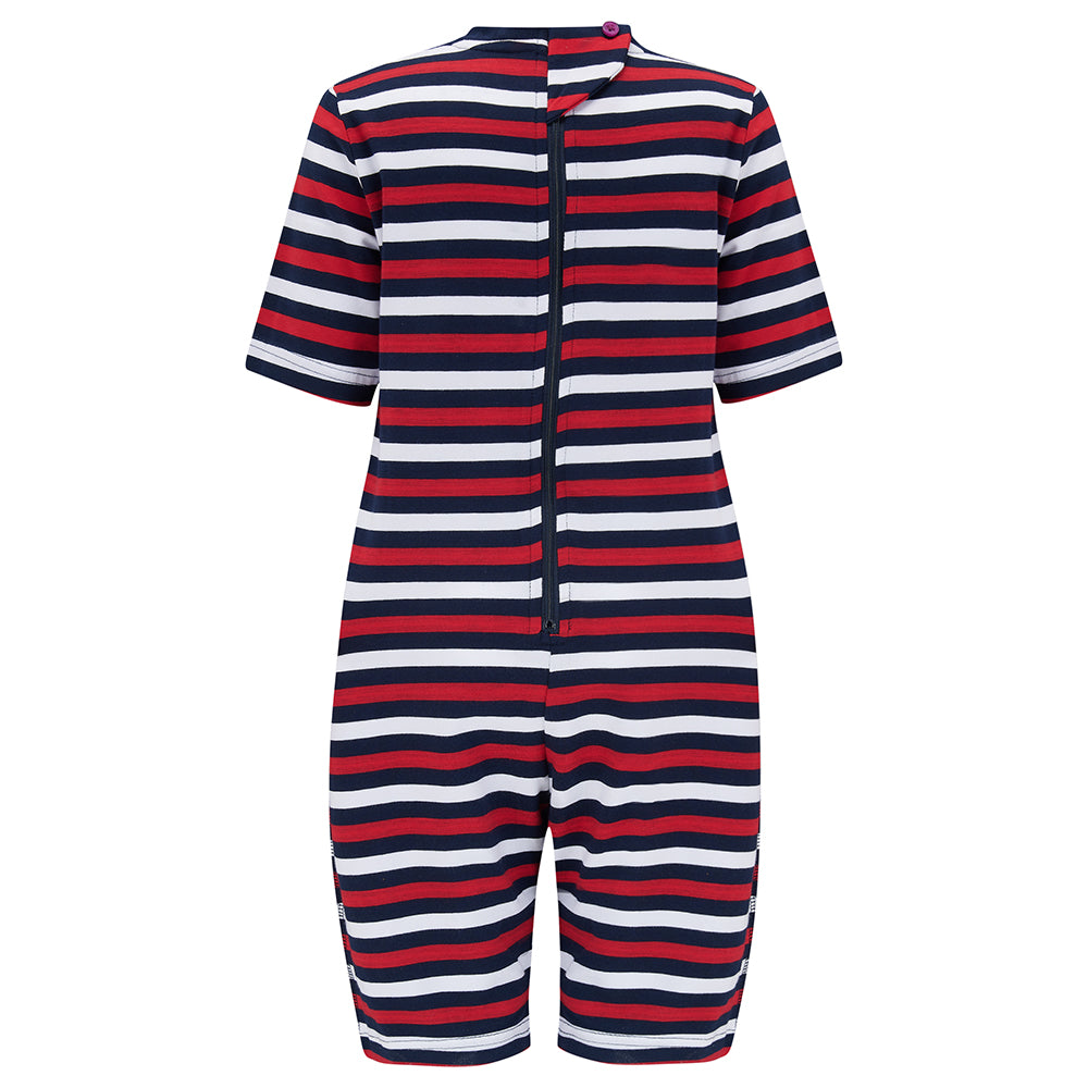 KayCey®Z Secret Zip Back Adult Jumpsuits with Tube Access - Short Sleeve / Knee Length - CLEARANCE