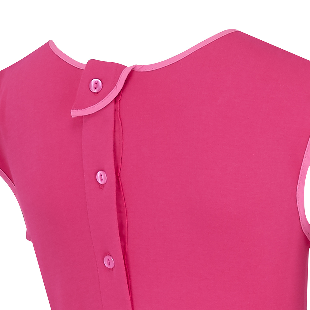 Scratch Sleeves Button Back Ankle Length Dungarees - Kids