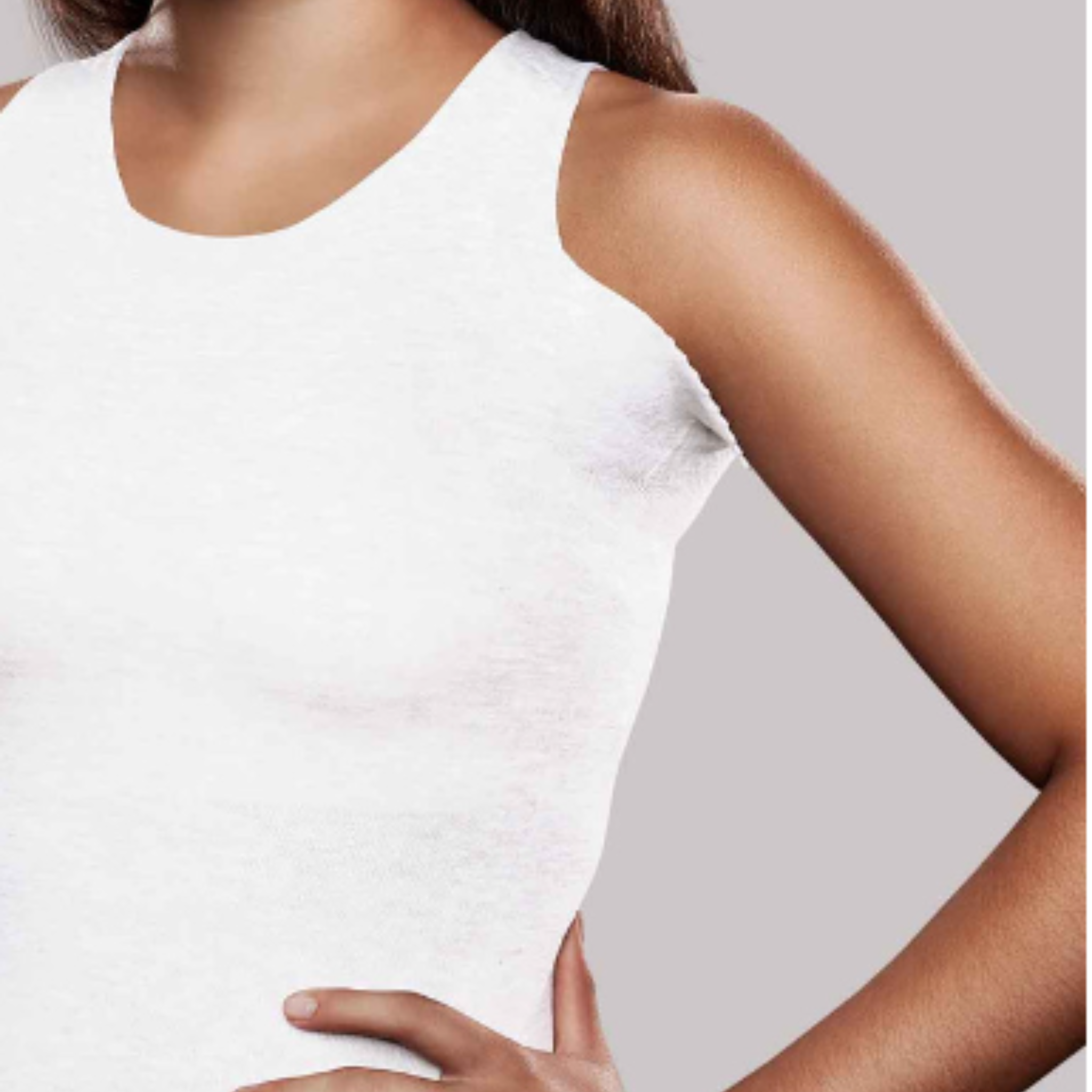 Knit-Rite - Unisex Seamless Vest Torso Interface for Brace  - V-Neck with Left Axilla Flap CLEARANCE