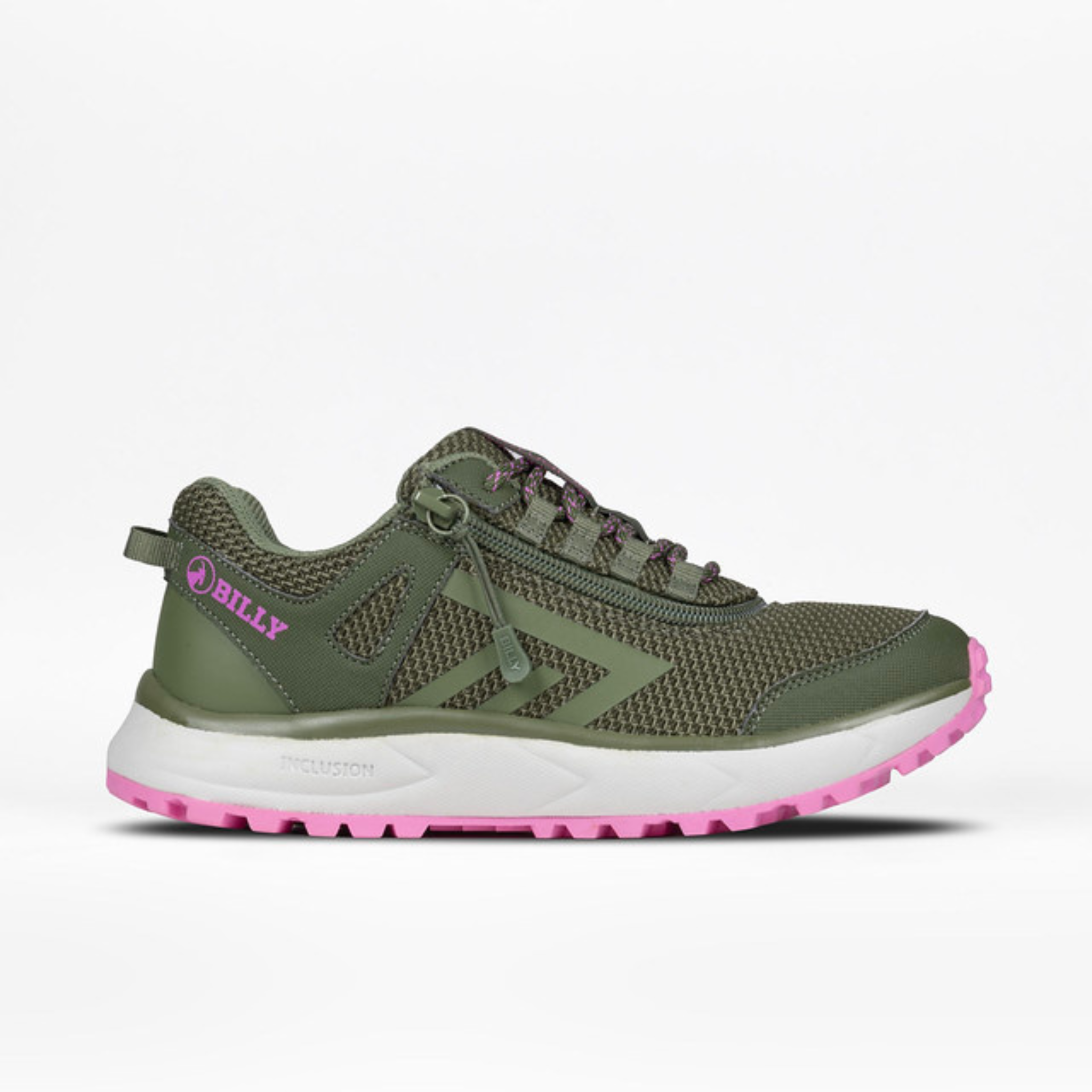 Billy Footwear (Womens) - Inclusion Trail Olive/Pink