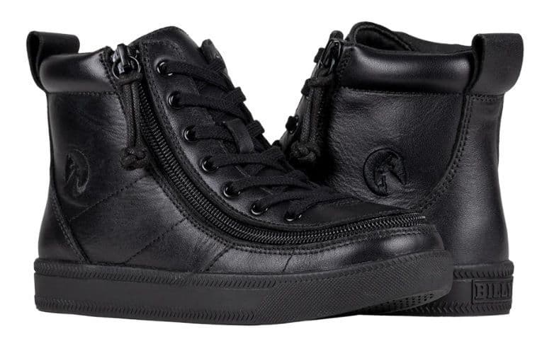 BILLY FOOTWEAR (KIDS) - HIGH TOP LEATHER BLACK TO FLOOR