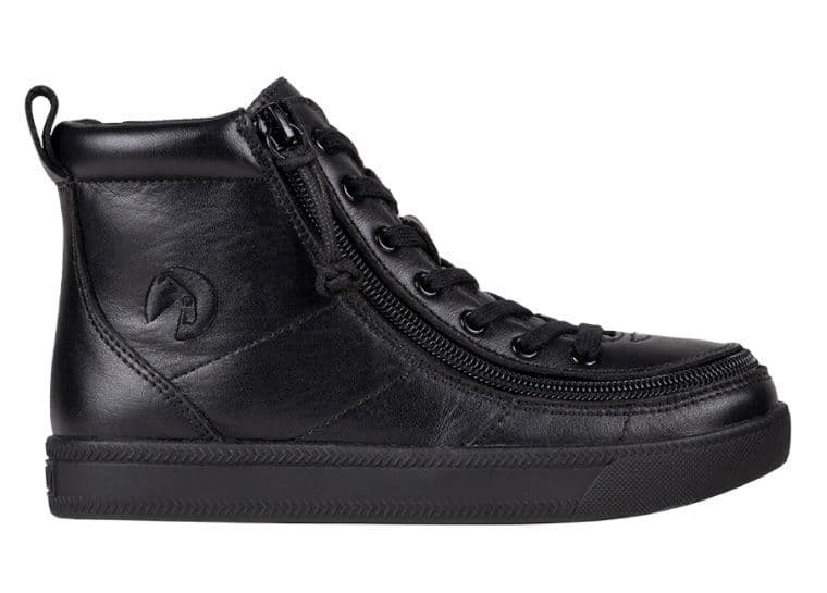 BILLY FOOTWEAR (KIDS) - HIGH TOP LEATHER BLACK TO FLOOR