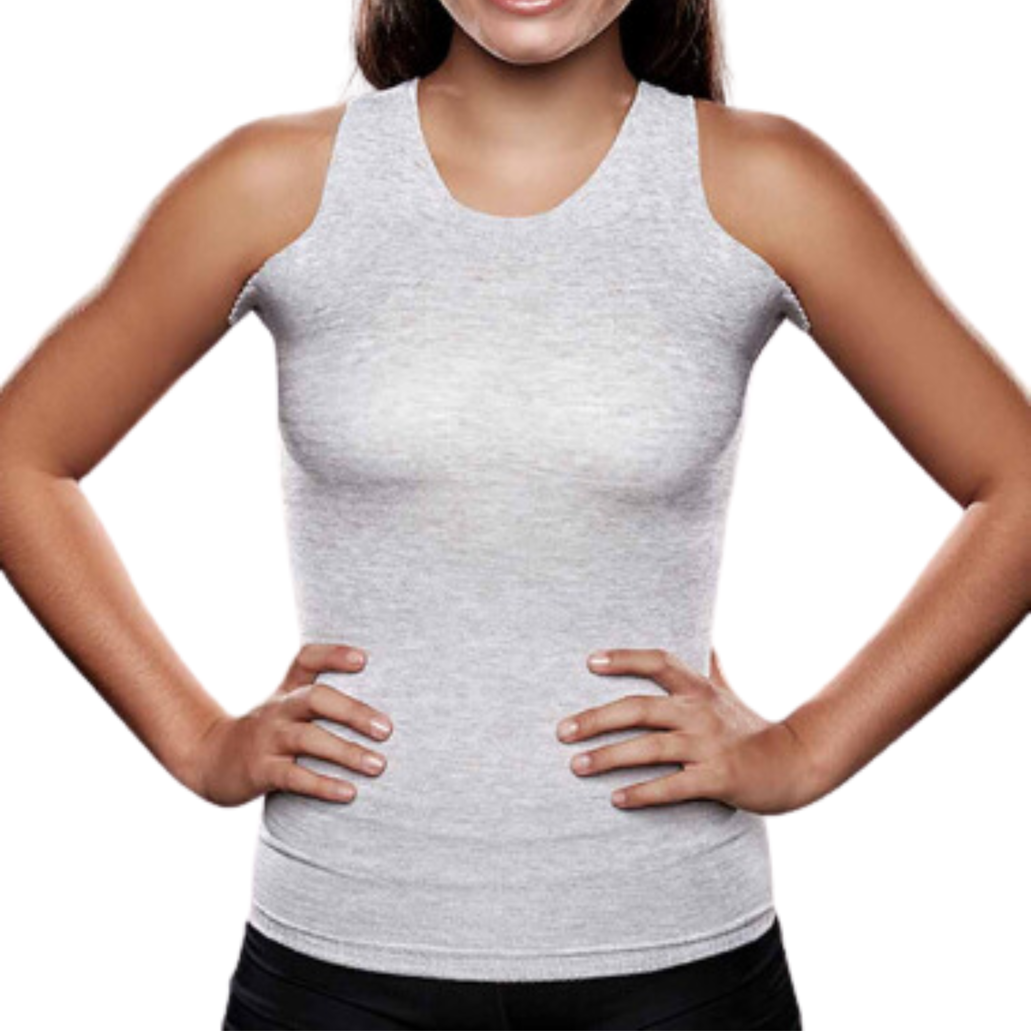 Knit-Rite - Lightweight Unisex Seamless Vest Torso Interface for Brace- V-Neck with Double Axilla Flaps