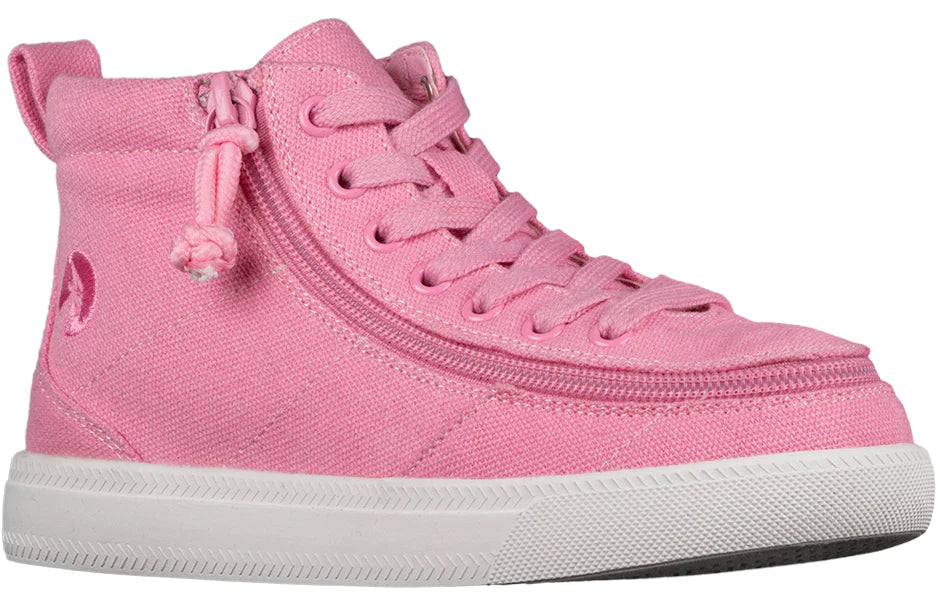 Billy Footwear (Kids) DR Fit - High Top DR Canvas Pink