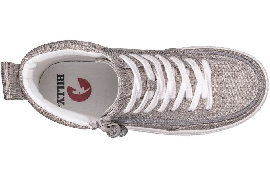 Billy Footwear (Mens) - High Top Canvas Grey Jersey