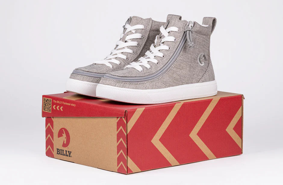 Billy Footwear (Mens) - High Top Canvas Grey Jersey