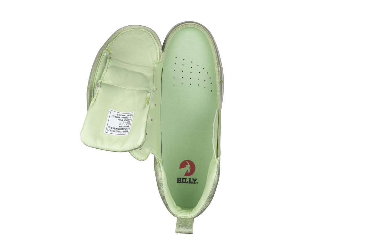 Billy Footwear (Womens) - Mid Top Faux Leather Cucumber Green