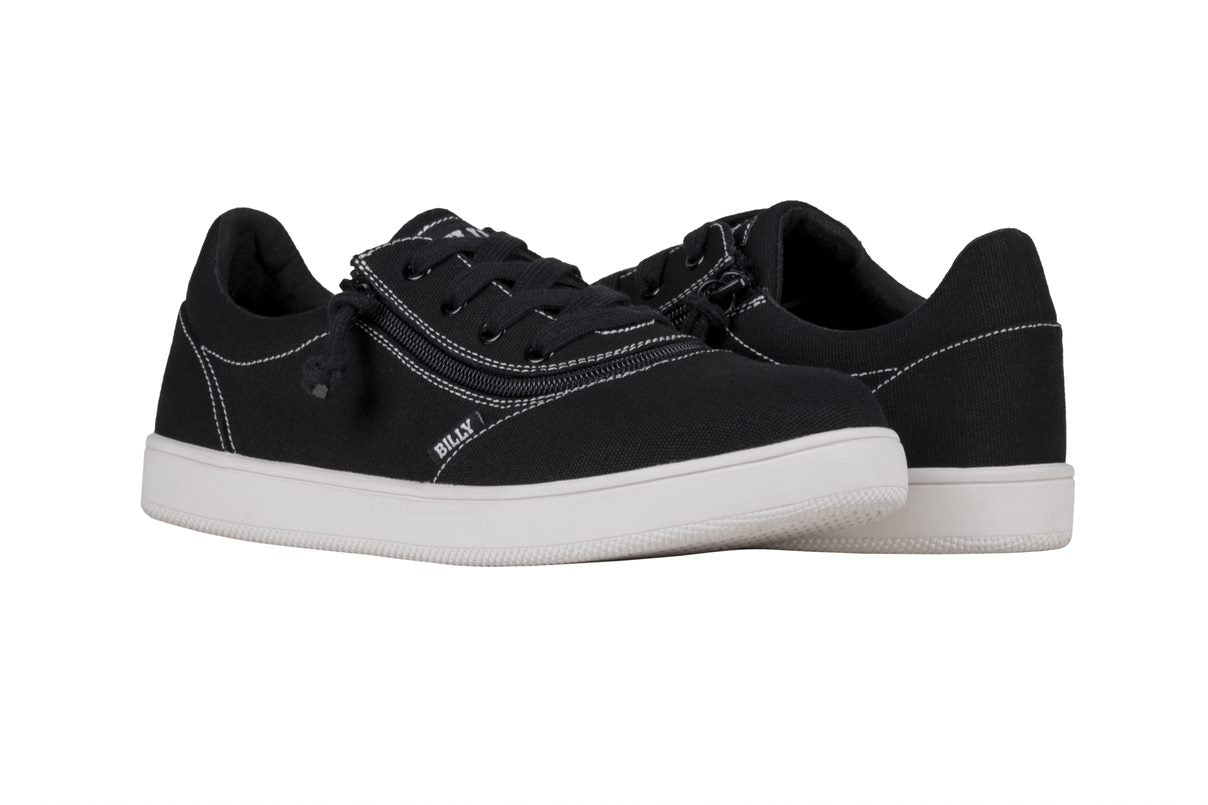 Billy Footwear Wide Fit (Mens) - Sneaker II - Short Wrap Canvas Black