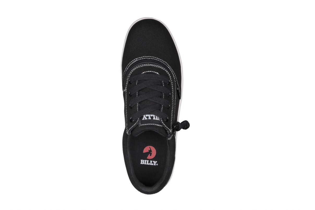 Billy Footwear Wide Fit (Mens) - Sneaker II - Short Wrap Canvas Black