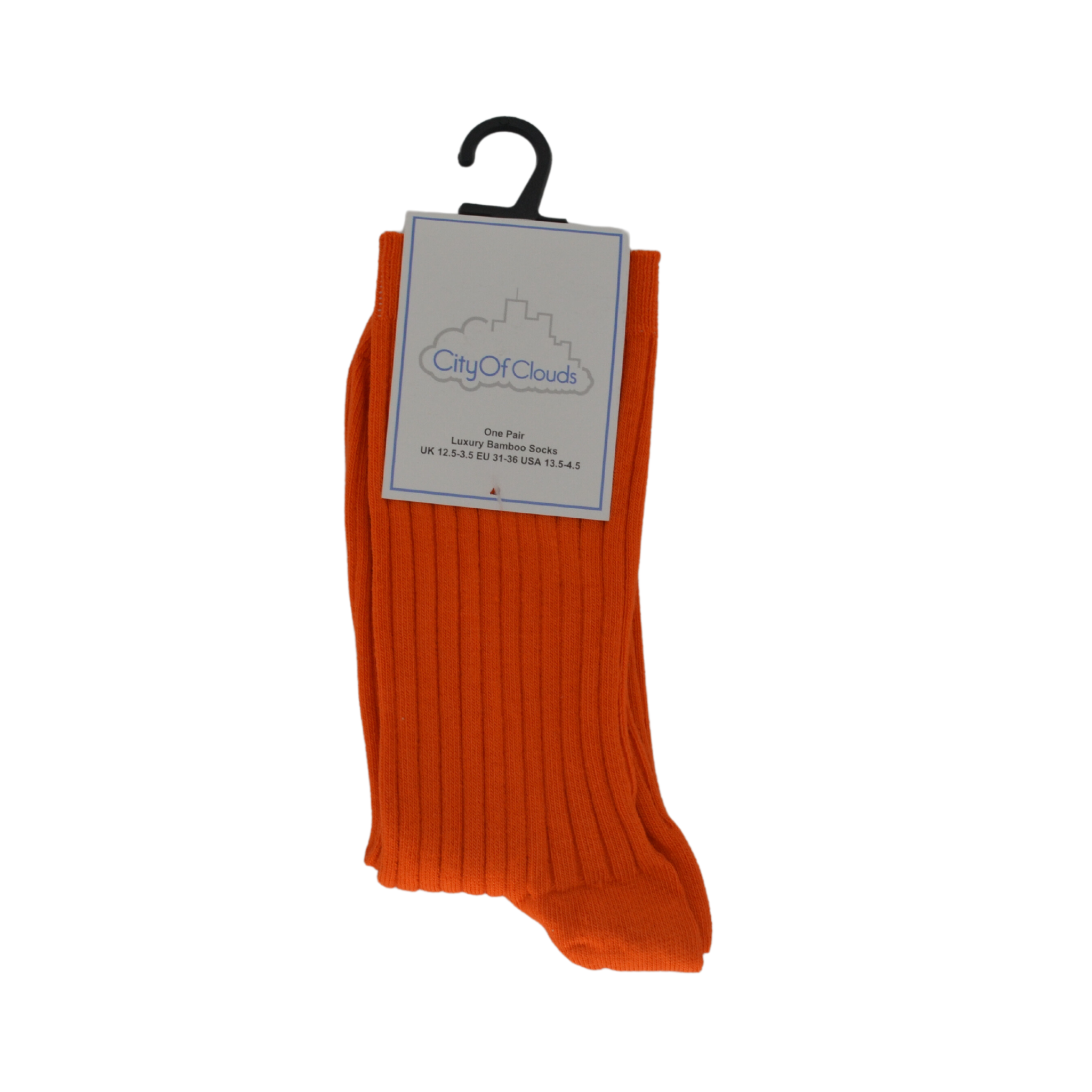 City of Clouds - Bamboo Cotton Blend Ribbed Socks