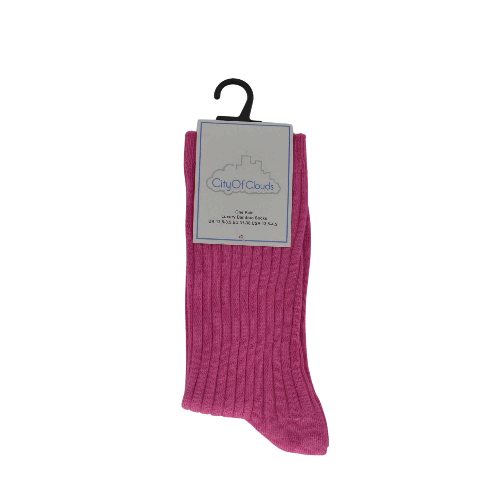 City of Clouds - Bamboo Cotton Blend Ribbed Socks