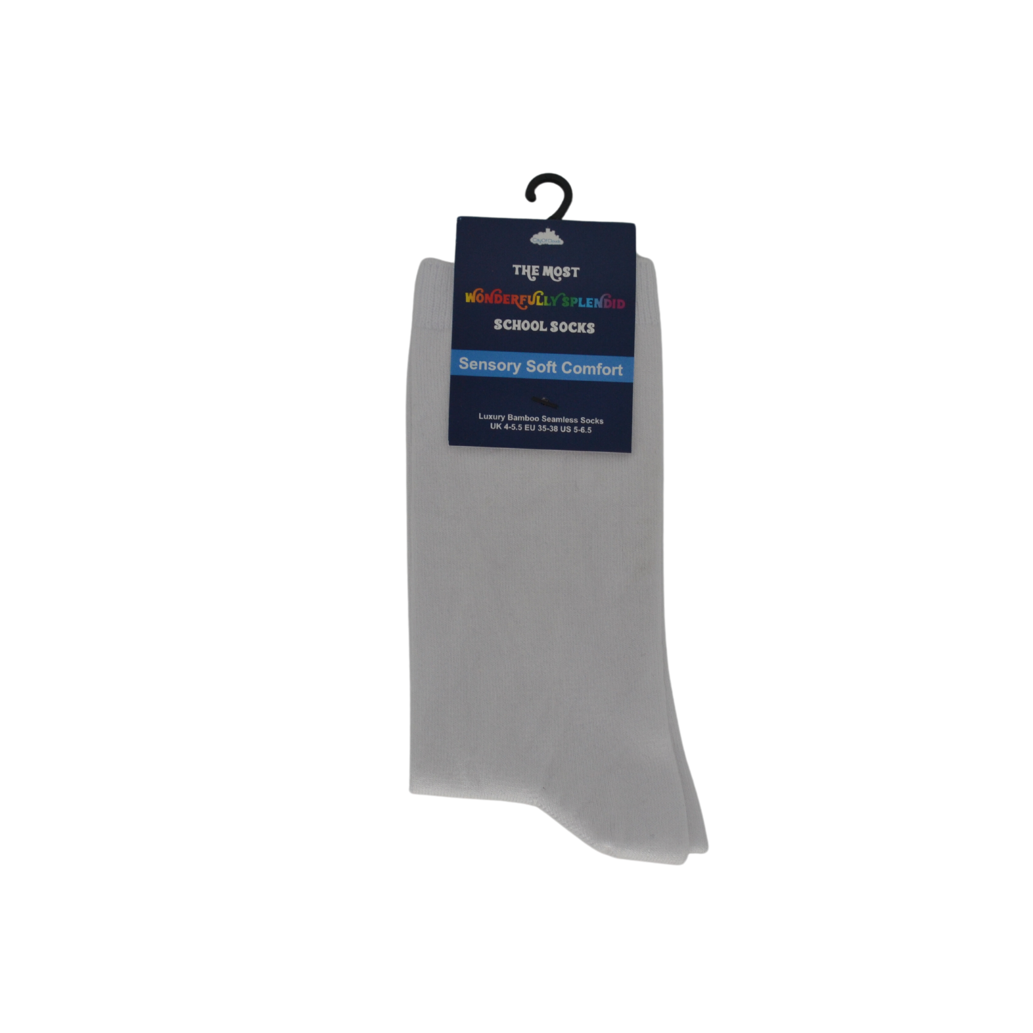 City of Clouds - Kids Bamboo School Calf Socks