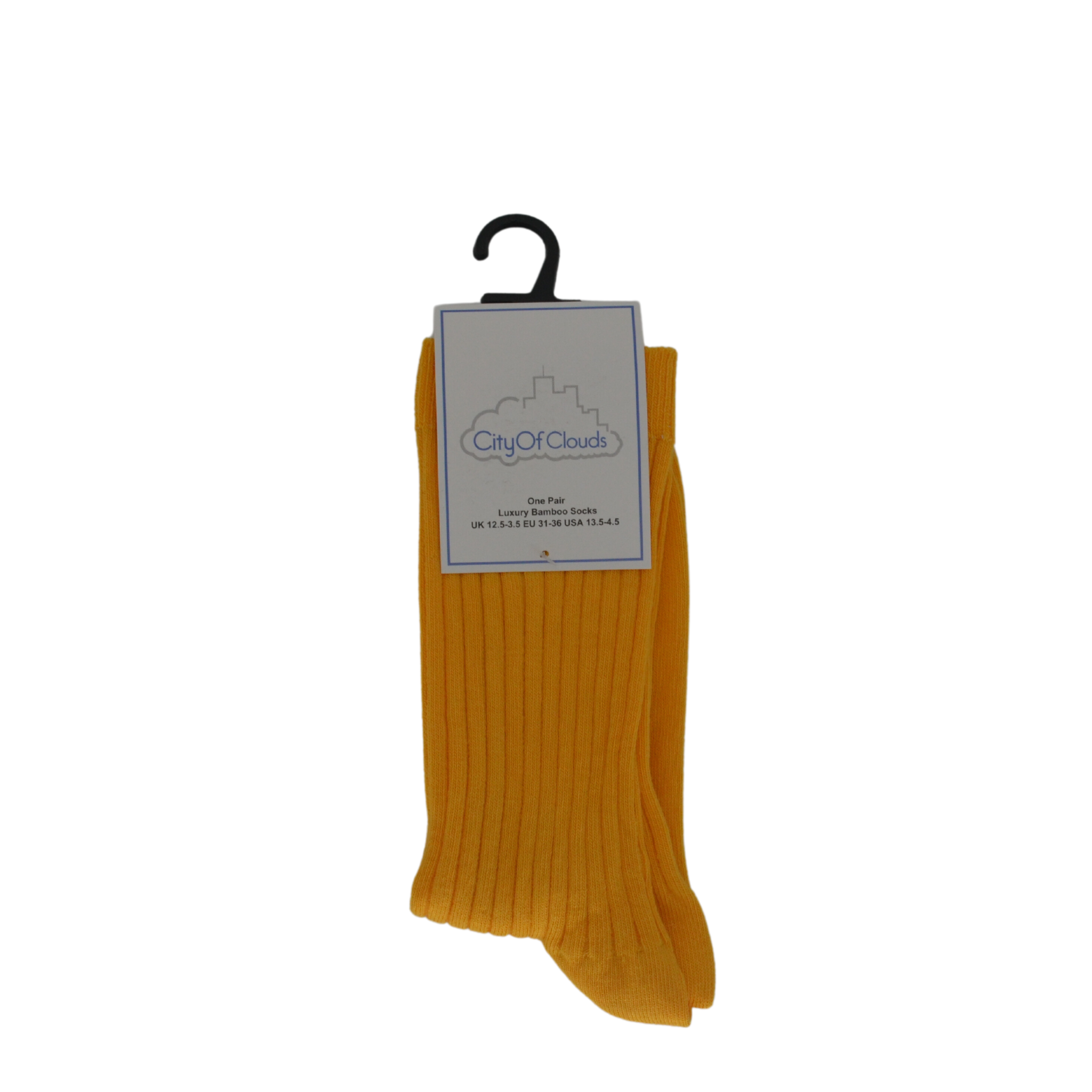 City of Clouds - Bamboo Cotton Blend Ribbed Socks