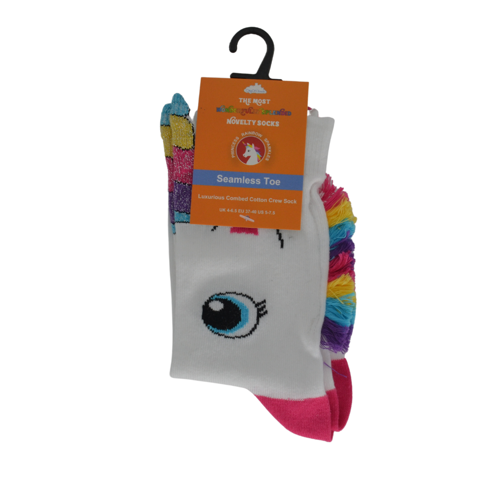 City of Clouds - Combed Cotton Novelty Print Socks