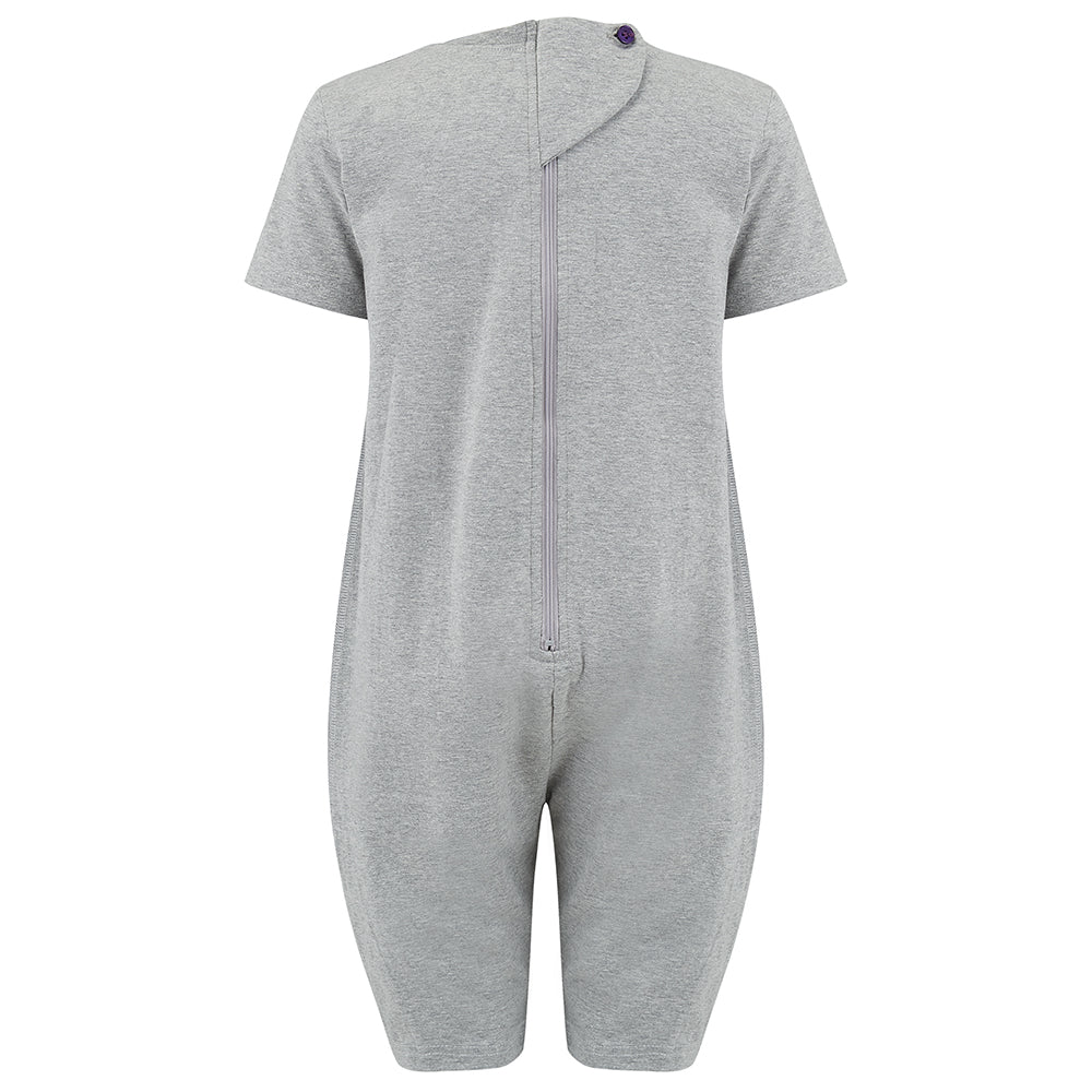 KayCey®Z Secret Zip Back Kids Jumpsuits - Short Sleeve / Knee Length Tube Access