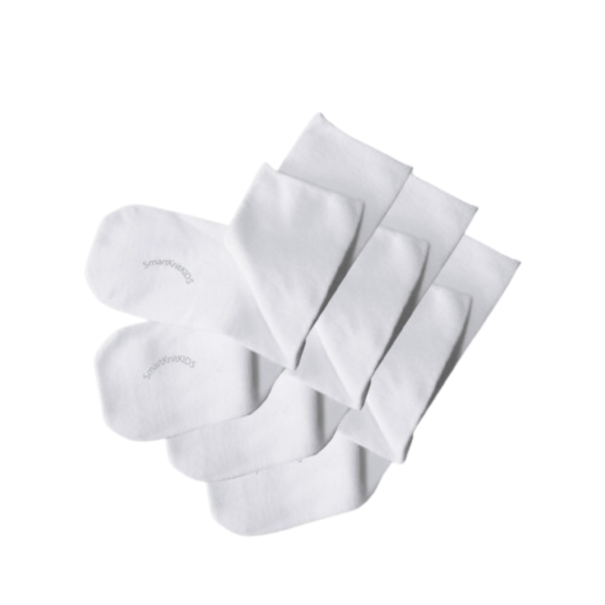 SmartKnitKIDS - Absolutely Seamless Socks - ultimate comfort sock - White - Value Packs