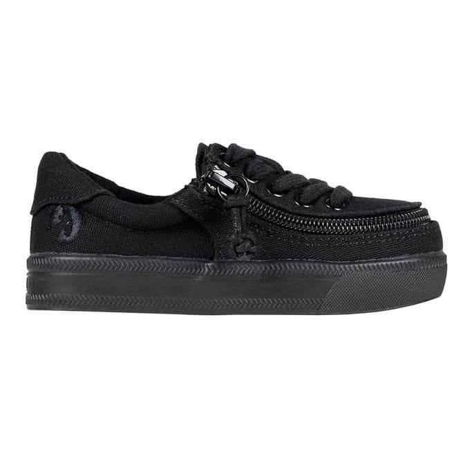 BILLY FOOTWEAR (KIDS) - LOW TOP BLACK TO FLOOR CANVAS  SHOES