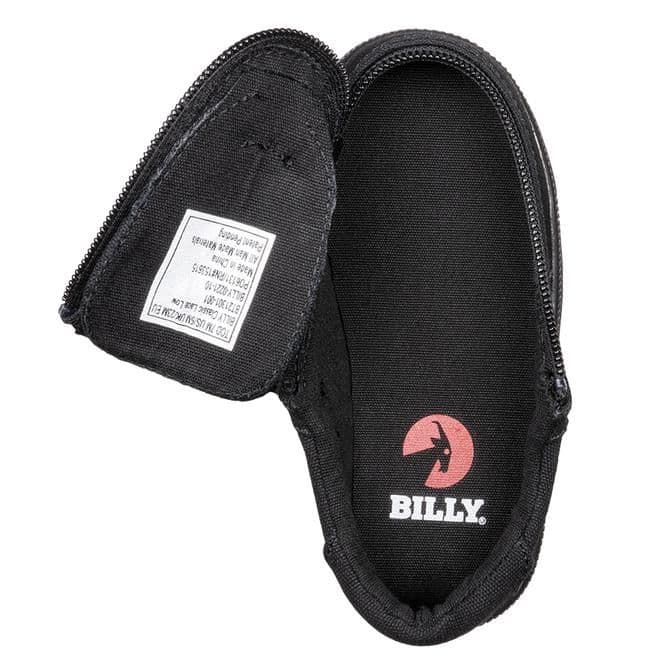BILLY FOOTWEAR (KIDS) - LOW TOP BLACK TO FLOOR CANVAS  SHOES