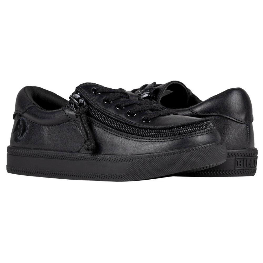 Billy Footwear (Kids) - Low Top Leather Black to the Floor