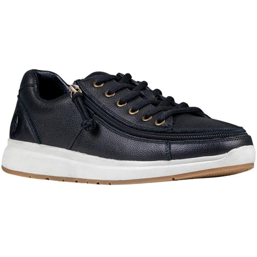 Billy Footwear (Mens) - Low Top Leather Comfort Black