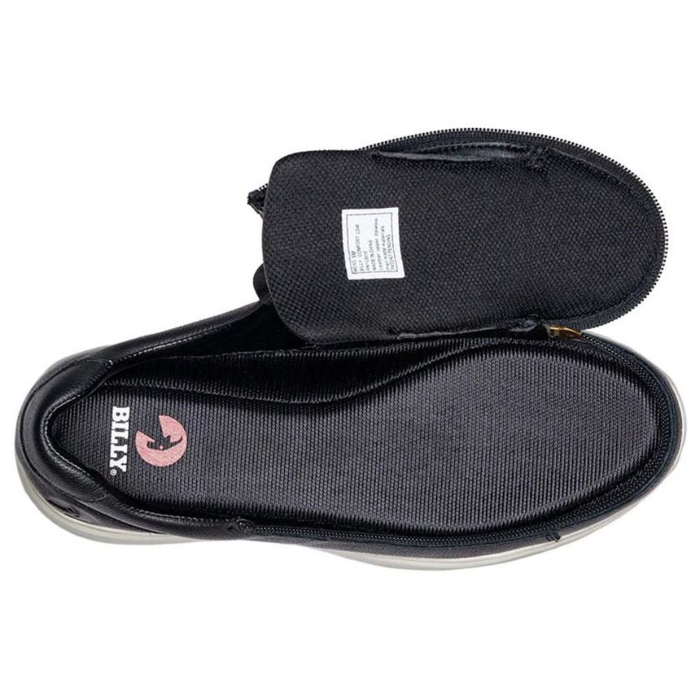 Billy Footwear (Mens) - Low Top Leather Comfort Black