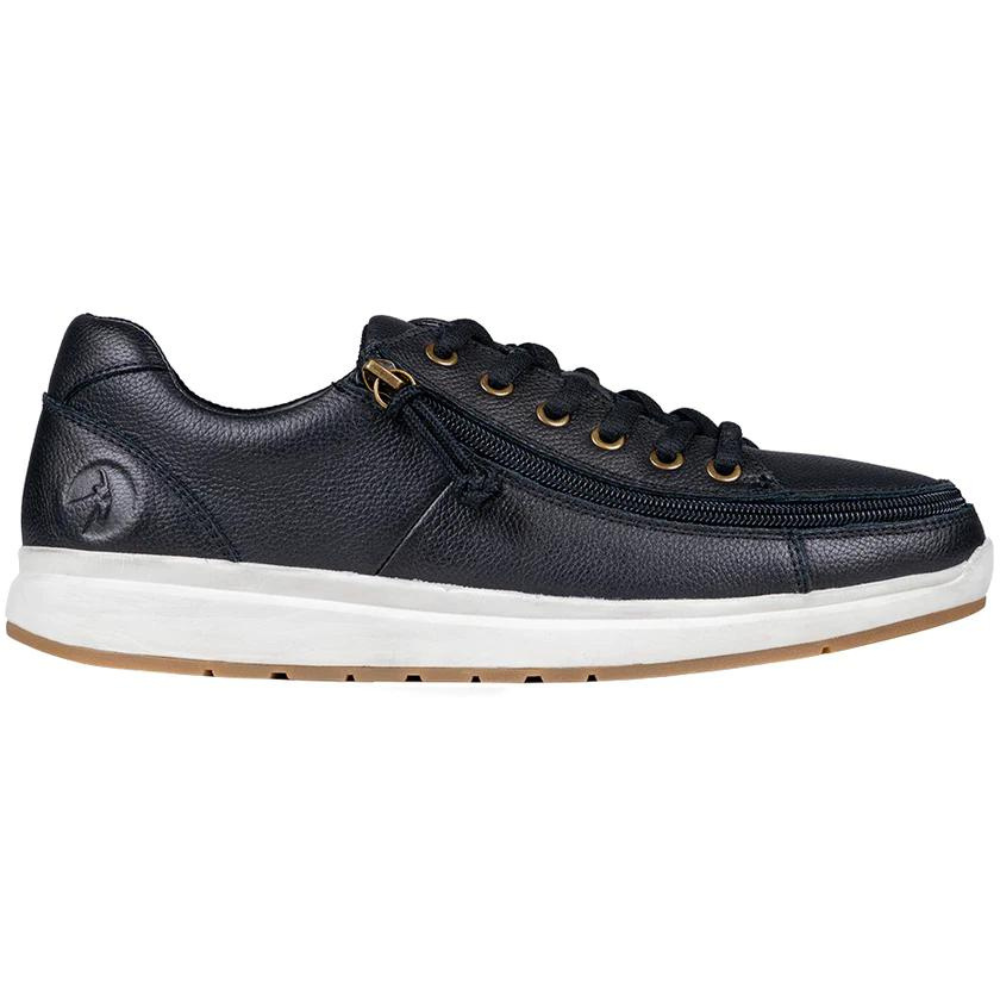 Billy Footwear (Mens) - Low Top Leather Comfort Black