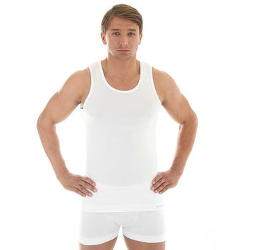 Brubeck Comfort Cotton - Men's Sleeveless Tank Vest - Seamfree Baselayer - TA00540 - see offers...
