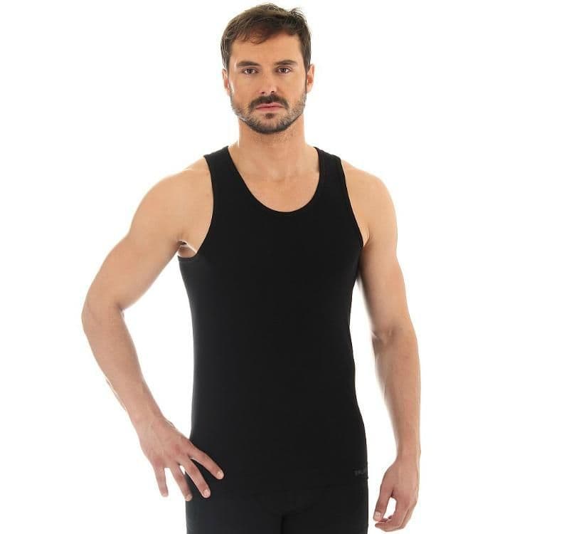 Brubeck Comfort Cotton - Men's Sleeveless Tank Vest - Seamfree Baselayer - TA00540 - see offers...