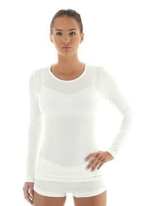 Brubeck Comfort Wool - Ladies Long Sleeve Vest - Merino Wool blend. CREAM. - see offers