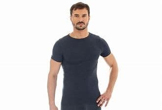 Brubeck - Mens Comfort Merino Wool Seamfree Short Sleeve Thermal