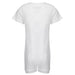 KayCey Super Soft Body Suit - Short Sleeve with Tube Access - WHITE from