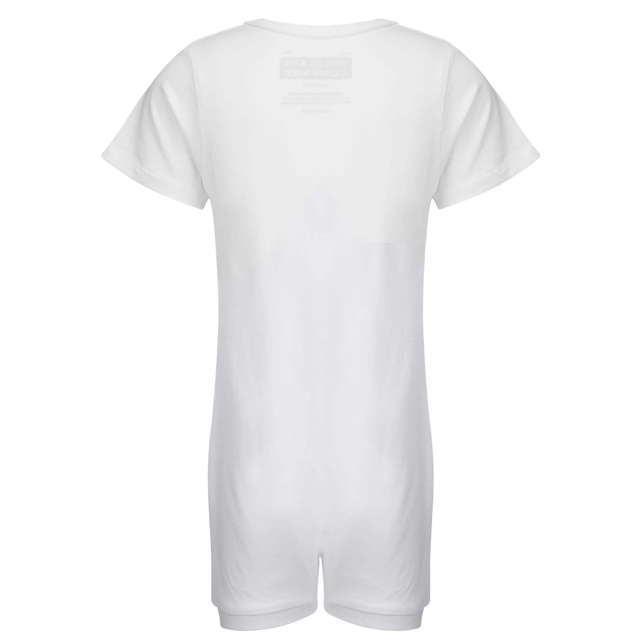 KayCey Super Soft Body Suit - Short Sleeve with Tube Access - WHITE from