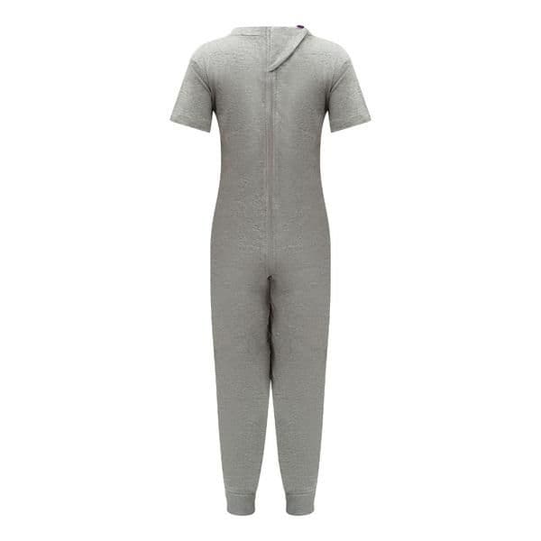 KayCey Super Soft Secret Zip Back Full Length Jumpsuit GREY  from